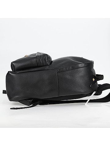 Versace Medusa Zip Backpack Leather Black Leather Backpack Bag (view 2)