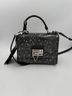 Dolce & Gabbana Basic 100% Leather Solid Multi Color Monica Python and Patent Women's Handbag One size - photo 3