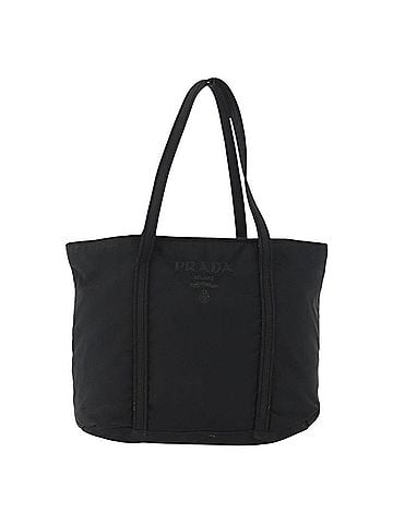 Prada Vintage Zip Tote Tessuto Black Nylon Tote Bag Bag (view 1)