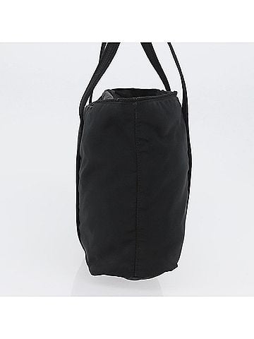 Prada Vintage Zip Tote Tessuto Black Nylon Tote Bag Bag (view 2)