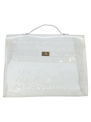 Hermès Kelly Souvenir Bag Vinyl Clear Plastic Handbag (view 1)