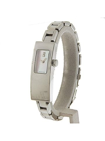 Fendi Fendi FENDI watch 3300L stainless steel quartz analog pink mother-of-pearl dial women's (view 2)