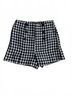 Mittoshop Black Plaid Button Detail Shorts Size L - photo 1