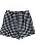 Mittoshop Black Plaid Button Detail Shorts Size L - photo 2
