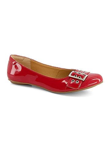Andrea Women's Wide Buckle Ballerinas (view 2)