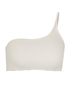 Sauipe White Serena One Shoulder Bikini Top Size M - photo 1