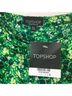 Topshop 100% Polyester Floral Multi Color Green White Casual Skirt Size 4 - photo 3