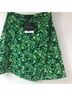 Topshop 100% Polyester Floral Multi Color Green White Casual Skirt Size 4 - photo 6