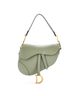 Christian Dior 100% Leather Green Saddle Handbag Leather Medium One size - photo 1