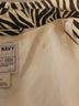 Old Navy 100% Cotton Animal Print Zebra Print Black White Coat Size M - photo 5