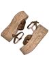 Gianvito Rossi 100% Leather Color Block Brown Wedges Size EU 41 - photo 2
