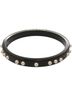 Chanel 100% Faux Pearl Black Excellent condition Chanel logo faux pearl plastic black bangle 1736CHANEL One size - photo 3