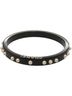 Chanel 100% Faux Pearl Black Excellent condition Chanel logo faux pearl plastic black bangle 1736CHANEL One size - photo 4