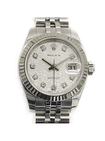 Rolex ROLEX Datejust 179174G (D-serial number), Automatic, 10-diamond setting, Computer dial, Ladies' watch. (view 1)
