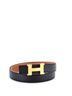 Hermès 100% Leather Black Constance Reversible Belt Leather Thin One size - photo 1