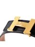 Hermès 100% Leather Black Constance Reversible Belt Leather Thin One size - photo 4