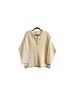 FP BEACH Solid Ivory Long Sleeve Button-Down Shirt Size XS - photo 1