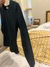 Aritzia Black Green Long Sleeve Top Size M - photo 4