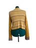 Free People Damask Yellow Pullover Sweater Size L - photo 2
