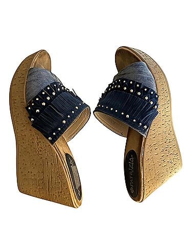 Patrizia by Spring Step Scrumpy Blue Wedges (view 2)