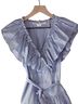 Veronica Beard Stripes Blue White Cocktail Dress Size 0 - photo 5
