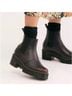 Dr. Martens 100% Leather Solid Black Ankle Boots Size 9 - photo 5