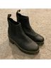 Dr. Martens 100% Leather Solid Black Ankle Boots Size 9 - photo 4