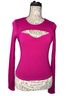 Lulus Pink Long Sleeve Blouse Size S - photo 1