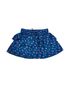 Theme Floral Blue Willow Satin Mini Skirt Size 0 - photo 1
