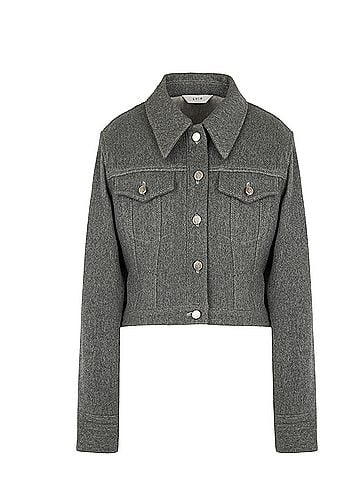 LVIR WOOL STITCH CURVED-HEM JACKET Jacket (view 1)