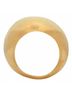 Saint Laurent Solid Gold Toned Women's Oversized Egg Ring One size - photo 1