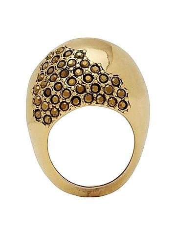 Saint Laurent Women's Edge Egg Rhinestone Cluster Ring (view 1)