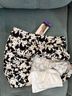 Mario Serrani Floral Black White Skort Size XS - photo 6