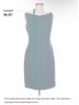 Tahari Blue Teal Cocktail Dress Size 6 - photo 5
