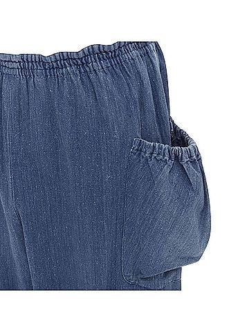 Comme des Garçons COMME DES GARCONS 1980's Vintage blue washed denim cargo  bubble jeans (view 2)