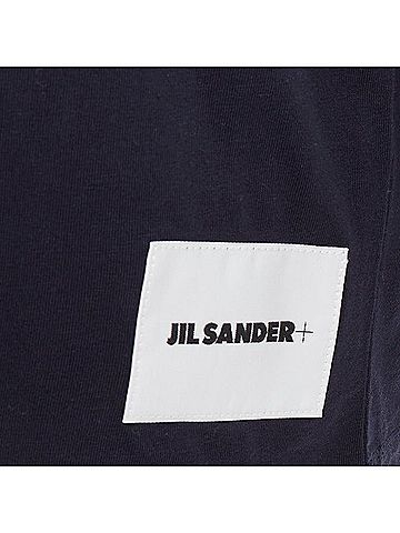 Jil Sander JIL SANDER PLUS black 100% cotton crew neck logo tshirt set of 3 XS (view 2)