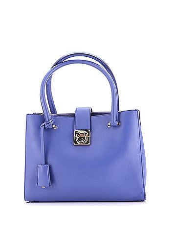 Salvatore Ferragamo Gancio Lock Tote Leather Small (view 1)