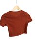 Shein Orange Short Sleeve Blouse Size 5 - photo 2