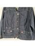 Chico's Solid Blue Denim Jacket Size L - photo 8
