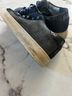 P448 100% Leather Black Silver Sneakers Size EU 40 - photo 4