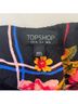 Topshop 100% Viscose Floral Black Red Pink Yellow Jumpsuit Size 4 - photo 3