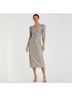 Mac Duggal 100% Polyester Silver Cocktail Dress Size 14 - photo 8