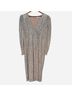 Mac Duggal 100% Polyester Silver Cocktail Dress Size 14 - photo 3