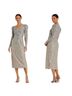 Mac Duggal 100% Polyester Silver Cocktail Dress Size 14 - photo 2