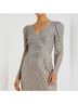 Mac Duggal 100% Polyester Silver Cocktail Dress Size 14 - photo 4