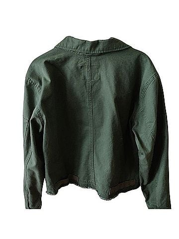 Sanctuary Distressed olive Twill jacket Jacket (view 2)