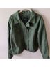 Sanctuary 100% Cotton Green Jacket Size L - photo 4