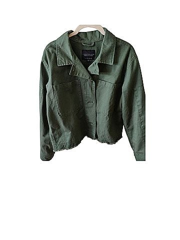 Sanctuary Distressed olive Twill jacket Jacket (view 1)
