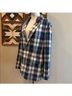 Ralph Lauren Collection Plaid Blue White Blazer Size 12 - photo 15