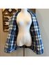 Ralph Lauren Collection Plaid Blue White Blazer Size 12 - photo 8